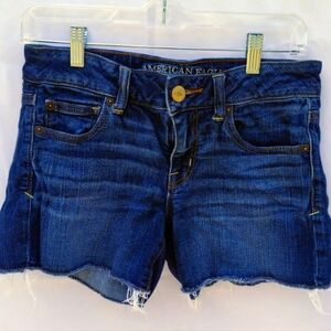 American Eagle Denim Super Stretch Low Rise Jean Shorts Size 4